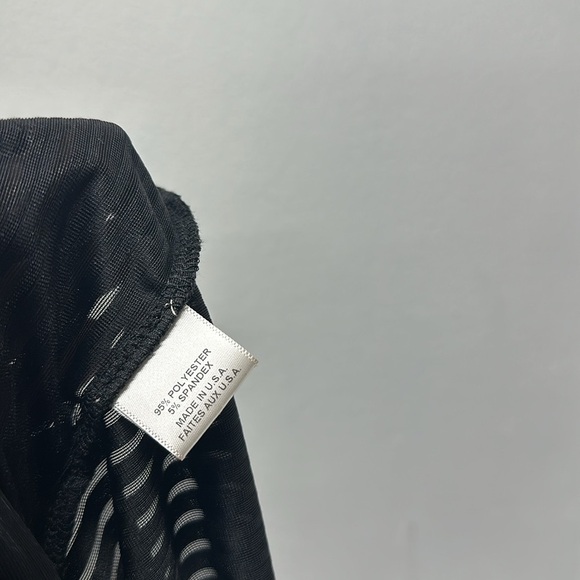 Misa LA Leticia Halter Top Blouse Velvet Velour Stripes Striped Black Size Small - Picture 9 of 10